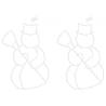  Christmas Lights Snowman Silhouette 2 pcs 35 LEDs Warm White Quantity in Package 1 Model snowman Number of LEDs 