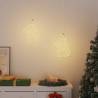 Christmas Lights Snowman Silhouette | 2 pcs 35 LEDs Warm White