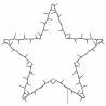 Warm White 80 LED Christmas Star Silhouette Lights