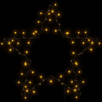 Warm White 80 LED Christmas Star Silhouette Lights