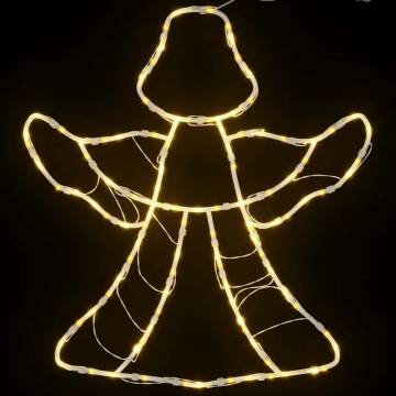 Christmas Lights Angel Silhouette - 50 LEDs Warm White - 2 pcs