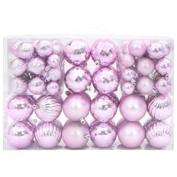 Christmas Baubles 100 pcs Pink Ø346 cm - Enchanting Decor