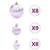 Christmas Baubles 100 pcs Pink Ø346 cm - Enchanting Decor