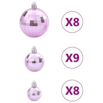 Christmas Baubles 100 pcs Pink Ø346 cm - Enchanting Decor