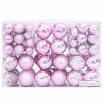 Christmas Baubles 100 pcs Pink Ø346 cm - Enchanting Decor