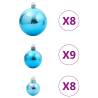 Turquoise Christmas Baubles - 100 pcs (Ø3-6 cm) | Hipomarket