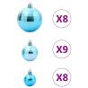 Turquoise Christmas Baubles - 100 pcs (Ø3-6 cm) | Hipomarket