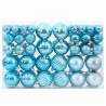 Turquoise Christmas Baubles - 100 pcs (Ø3-6 cm) | Hipomarket