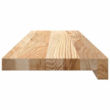 2 pcs Untreated Solid Oak Window Sills - 80x20x2 cm