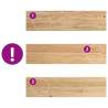 2 pcs Untreated Solid Oak Window Sills - 80x20x2 cm