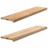  Window Sills 2 pcs Untreated 110x25x2 cm Solid Wood Oak Colour natural Size 110 x 25 x 2 cm Quantity in Package 1 