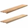  Window Sills 2 pcs Untreated 140x25x2 cm Solid Wood Oak Colour natural Size 140 x 25 x 2 cm Quantity in Package 1 