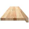 Solid Oak Window Sills (2 pcs) - Untreated 140x25x2 cm