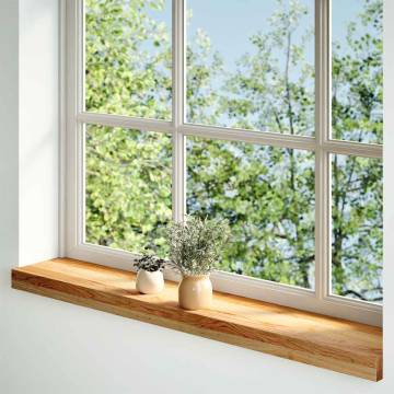 Light Brown Solid Oak Window Sills - 2 pcs (80x15x2 cm)