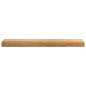 Light Brown Solid Oak Window Sills - 2 pcs (80x15x2 cm)