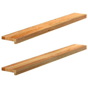 Light Brown Oak Window Sills - 2 pcs 120x15x2 cm | HipoMarket