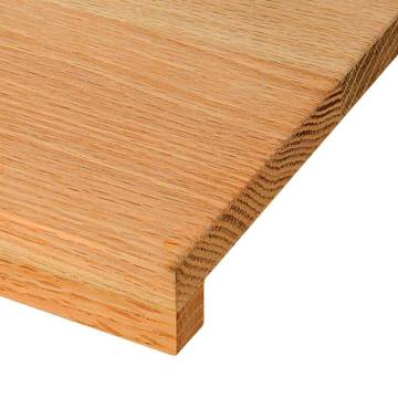 Light Brown Oak Window Sills - 2 pcs 120x15x2 cm | HipoMarket