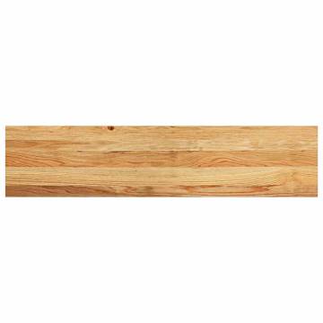 Light Brown Solid Wood Oak Window Sills - 2 pcs | HipoMarket