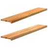  Window Sills 2 pcs Light Brown 140x25x2 cm Solid Wood Oak Colour light brown Size 140 x 25 x 2 cm Quantity in Package 1 