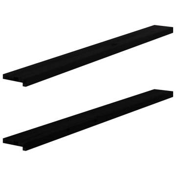 Dark Brown Solid Oak Window Sills - 2 pcs | Hipo Market