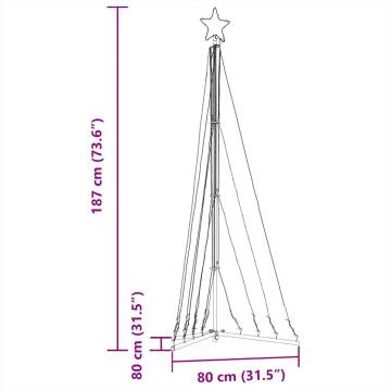 Christmas Tree Light 339 LEDs Cold White - 187 cm | Hipo Market