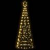 Warm White Christmas Tree Light Cone - 200 LEDs, 182 cm