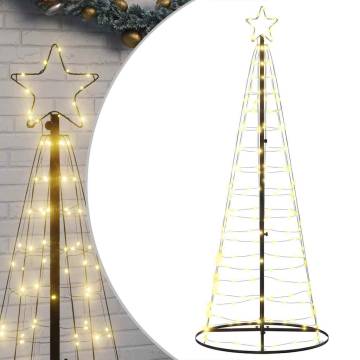 Warm White Christmas Tree Light Cone - 200 LEDs, 182 cm