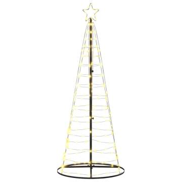 Warm White Christmas Tree Light Cone - 200 LEDs, 182 cm