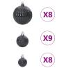 Christmas Baubles 100 pcs Black Ø346 cm - Elegant Decor