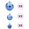 100 pcs Blue Christmas Baubles - Perfect Holiday Decor