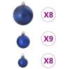 100 pcs Blue Christmas Baubles - Perfect Holiday Decor