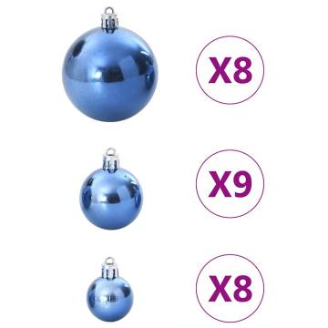 100 pcs Blue Christmas Baubles - Perfect Holiday Decor