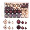  Christmas Baubles 100 pcs Champagne and Dark Brown Ø346 cm Colour champagne Quantity in Package 1 