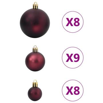 100 pcs Christmas Baubles - Champagne & Dark Brown