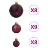 100 pcs Christmas Baubles - Champagne & Dark Brown