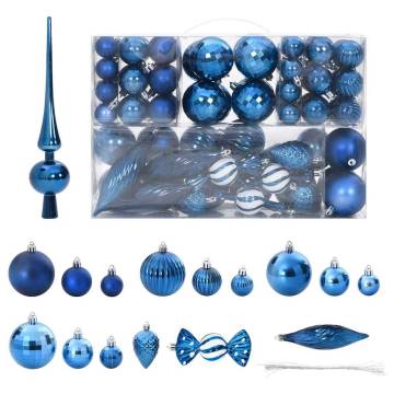 Christmas Baubles 98 pcs Blue Ø346 cm - Enchant Your Decor