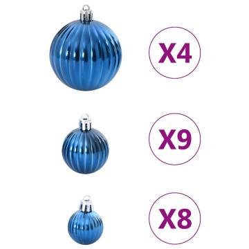 Christmas Baubles 98 pcs Blue Ø346 cm - Enchant Your Decor