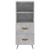 Stylish Highboard Concrete Grey - 34.5x34x180 cm | HipoMarket