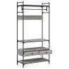 Wardrobe with Drawers Grey Sonoma | Stylish & Compact 89x39x184.5