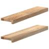  Window Sills 2 pcs Untreated 70x15x2 cm Solid Wood Oak Colour natural Size 70 x 15 x 2 cm Quantity in Package 1 