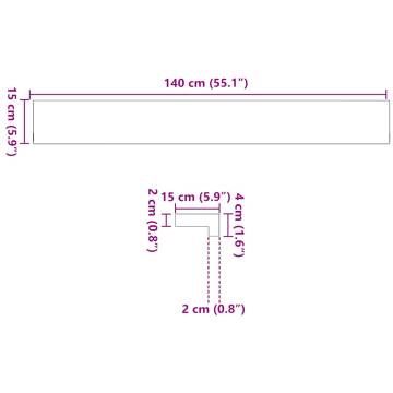 Solid Oak Window Sills 2 pcs | Natural & Unique Look