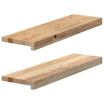 Untreated Oak Window Sills - 2 pcs 70x20x2 cm | HipoMarket