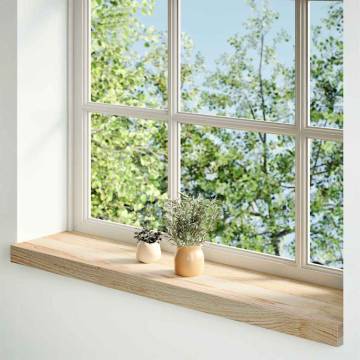 Untreated Oak Window Sills - 2 pcs 70x20x2 cm | HipoMarket