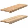  Window Sills 2 pcs Untreated 80x25x2 cm Solid Wood Oak Colour natural Size 80 x 25 x 2 cm Quantity in Package 1 