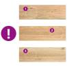 Solid Oak Window Sills - 2 pcs Untreated 80x25x2 cm | HipoMarket