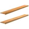  Window Sills 2 pcs Light Brown 160x20x2 cm Solid Wood Oak Colour light brown Size 160 x 20 x 2 cm Quantity in Package 1 