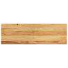 Light Brown Solid Wood Window Sills - 80x25x2 cm (2 pcs)