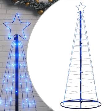 Christmas Tree Light Cone 200 LEDs Blue 182 cm - Hipomarket