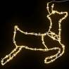 Christmas Lights Reindeer Silhouette - 2 pcs 35 LEDs Warm White