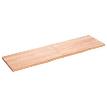 Light Brown Solid Oak Table Top - 180x50 cm | HipoMarket